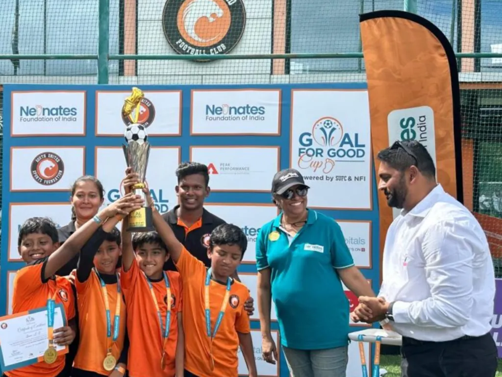 Goal For Good Cup Organized By South United Football Club (SUFC) & Neonates Foundation Of India (NFI) To Mark World Prematurity Day.