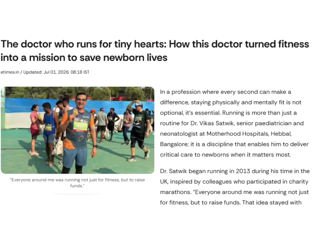 The doctor who runs for tiny hearts: How this doctor turned fitness into a mission to save newborn lives